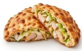 Hähnchen-Sandwich - Käse, Hähnchenbrust, Eisbergsalat und Knoblauchsauce bei Bella Pizza