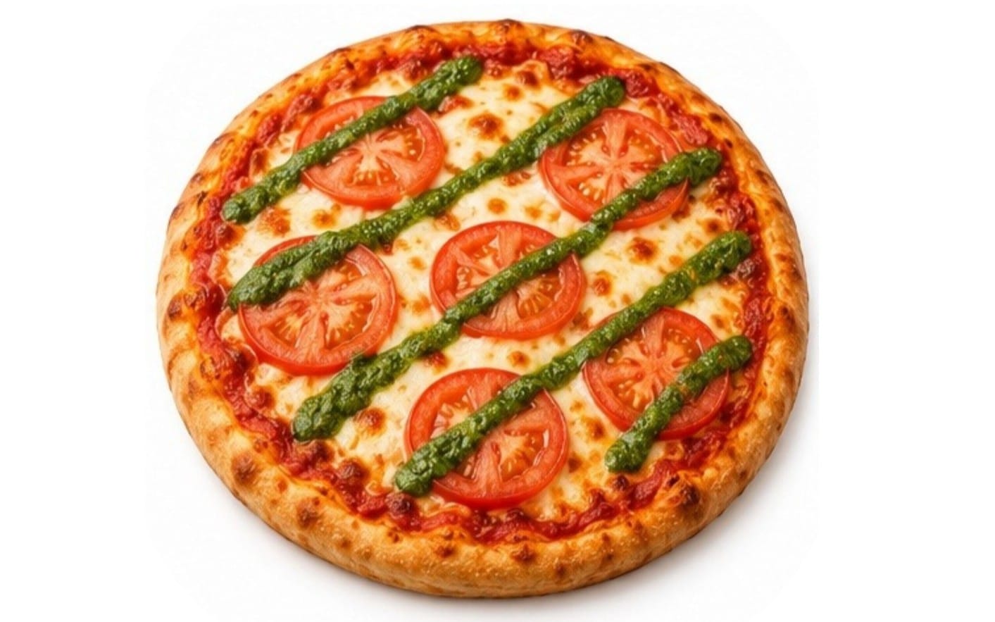 Caprese - Frische Tomaten und Basilikum-Soße bei Bella Pizza