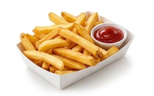 Pommes klein - Kleine Portion mit Ketchup oder Mayonnaise bei Bella Pizza